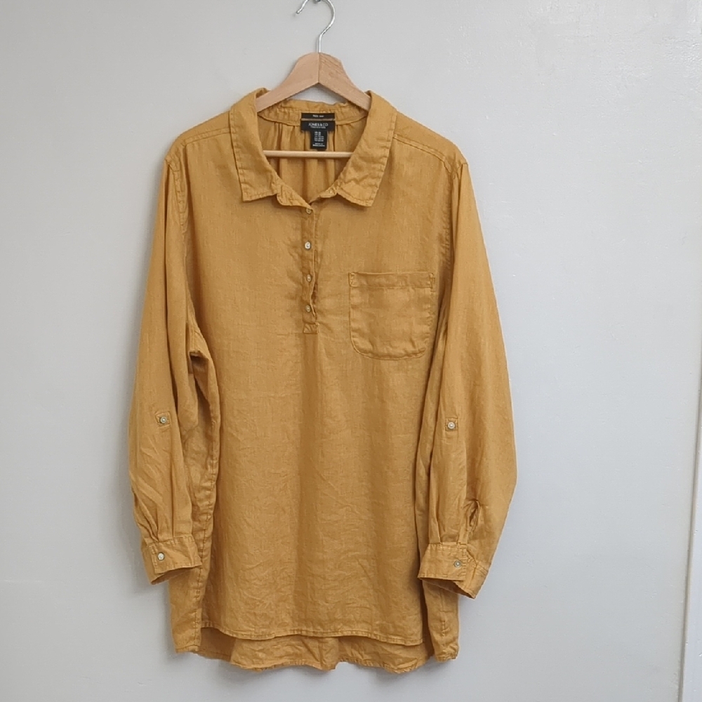 Jones & Co 100% Linen Womens Shirt